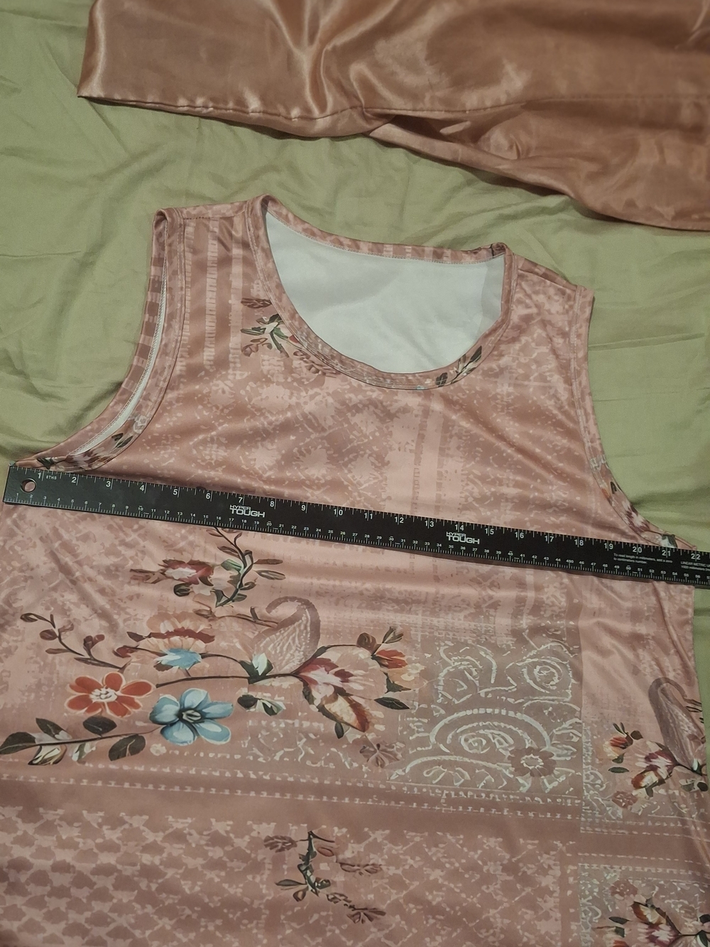 Sleeveless Pink Floral Dress Plus Size - Picture 7 of 13